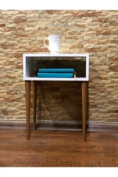 Ünüvar Konsept Pınar Ev Mobilyaları Pınar Mobilya Retro Beyaz Komodin thumbnail 2