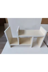 ÜNÜVAR KONSEPT Ayarlanabilir Kitaplık Masa Üstü Kitaplık Tezgah Üstü Düzenleyici Organizatör - Kolay Kurulum thumbnail 3