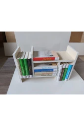 ÜNÜVAR KONSEPT Ayarlanabilir Kitaplık Masa Üstü Kitaplık Tezgah Üstü Düzenleyici Organizatör - Kolay Kurulum thumbnail 2