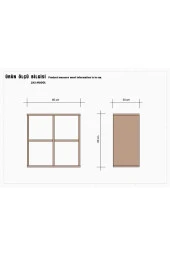 ÜNÜVAR KONSEPT Cube 4 Raflı Kitaplık Medıum Mat Beyaz K2 thumbnail 6