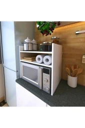 Bshgülbaymobilya Tezgah Üstü Fırın Mikrodalga Mutfak Rafı Mutfak Dolabı -Organızer Düzenleyici -Çok Amaçlı Raf - 2