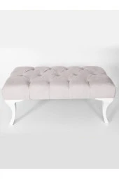 Ünüvar Konsept Gema Hünkar Puf Bench Krem 90 Cm. 1. Sınıf Silinebilir Antibakteriyel Kumaşk2 - 1