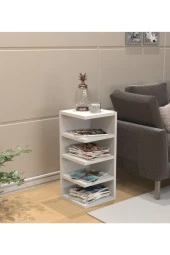 ünüvar konsept Mini Köşe Çok Amaçlı Dekoratif 4 Bölmeli Kitaplık - 1