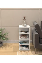 ünüvar konsept Mini Köşe Çok Amaçlı Dekoratif 4 Bölmeli Kitaplık - 2