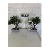 1.5 Lt Sürahi Paslanmaz Çelik Vakumlu Sızdırmaz Kapaklı Cam Sürahi 1500 ml - 3