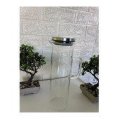 1.5 Lt Sürahi Paslanmaz Çelik Vakumlu Sızdırmaz Kapaklı Cam Sürahi 1500 ml - 4