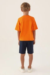 Rolypoly Erkek Çocuk Bermuda Pijama Takımı Turuncu 3352 - 4