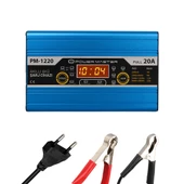 Powermaster PM-1220 12 Volt Max 20 Amper Akü Şarj Cihazı Otomatik Araba Motor Karavan Akü Şarj Aleti - 1