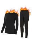 Unisex Termal Içlik Alt Üst Takım Polar Maske Polar Eldiven Set - 2