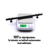 Burç Kulp Mobilya Mutfak Dolabı Çekmece Dolap Kulpları Kapak Kulpu Kulbu Siyah 192 mm Metal thumbnail 7