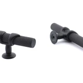 Burç Kulp Mobilya Mutfak Dolabı Çekmece Dolap Kulpları Kapak Kulpu Kulbu Siyah 224 mm Metal - 8