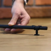 Burç Kulp Mobilya Mutfak Dolabı Çekmece Dolap Kulpları Kapak Kulpu Kulbu Siyah 224 mm Metal - 3