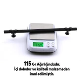 Burç Kulp Mobilya Mutfak Dolabı Çekmece Dolap Kulpları Kapak Kulpu Kulbu Siyah 224 mm Metal - 7