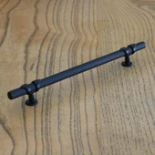 Burç Kulp Mobilya Mutfak Dolabı Çekmece Dolap Kulpları Kapak Kulpu Kulbu Siyah 224 mm Metal - 5