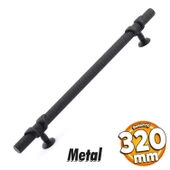 Burç Kulp Mobilya Mutfak Dolabı Çekmece Dolap Kulpları Kapak Kulpu Kulbu Siyah 320 mm Metal thumbnail 1