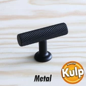 Doruk Kulp Düğme Mobilya Mutfak Dolabı Çekmece Dolap Kulpları Kapak Kulpu Kulbu Siyah Metal - 1