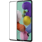 Oppo A3 Uyumlu Tamperli Cam Ekran Koruyucu Siyah Çerçeve Kamera Çentiksiz thumbnail 2