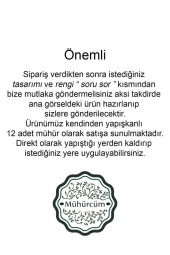 Mühürcüm 12 Adet Hazır Kendinden Yapışkanlı Mühür KYHM100 - 2