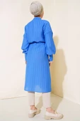 Bel Tünelli Uzun Tunik Mavi thumbnail 3