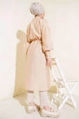 Bel Tünelli Uzun Tunik Bej thumbnail 3