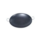 Girist Büyük Boy Granit Kaplama Kulplu Kavurma, Tantuni ve Gözleme Sacı 46 cm - 4