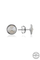 Swarovski Crystal Kadın Gümüş Çivili Küpe - 2