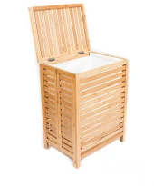 Panalı Bambu Katlanır Çamaşır Sepeti PNLB9190 - 1