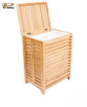 Panalı Bambu Katlanır Çamaşır Sepeti PNLB9190 - 2