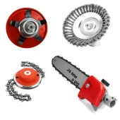 Kmtmak Motorlu Tırpan Kaldırım Temizleme Aparatı Toprak Karıştırıcı Canavar Başlık Dal Budama Aparatı 26 Mm 9 Diş thumbnail 2