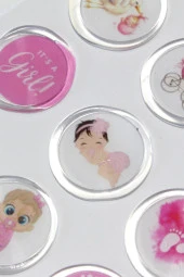 Mühürcüm 12 Adet Hazır Kendinden Yapışkanlı Sticker Mühür KYSM101 - 6