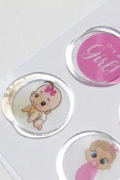 Mühürcüm 12 Adet Hazır Kendinden Yapışkanlı Sticker Mühür KYSM101 - 7