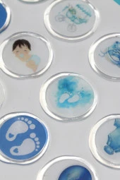 Mühürcüm 12 Adet Hazır Kendinden Yapışkanlı Sticker Mühür KYSM102 - 3