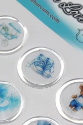 Mühürcüm 12 Adet Hazır Kendinden Yapışkanlı Sticker Mühür KYSM102 - 7