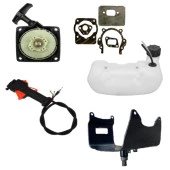 Kmtmak Motorlu Tırpan Sırt Tipi Gaz Tetiği Easy Çift Yaylı Starter Düz Alt Sehpa Bağlantı Sacı İki Delikli Benzin Deposu Conta Set thumbnail 1