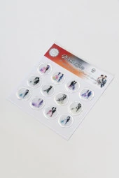 Mühürcüm 12 Adet Hazır Kendinden Yapışkanlı Davetiye Sticker Mühür KYSM104 - 1