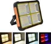 TAŞINABİLİR 4 FONKSİYONLU ÇAKARLI SOLAR PROJEKÖKTÖR - 1