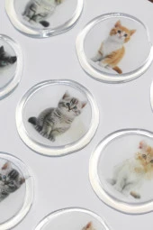 Mühürcüm 12 Adet Hazır Kendinden Yapışkanlı Gelin Damat Davetiye Sticker Mühür KYSM115 - 3