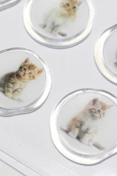 Mühürcüm 12 Adet Hazır Kendinden Yapışkanlı Gelin Damat Davetiye Sticker Mühür KYSM115 - 6