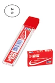 Mikro 60Mm Renkli Min Kırmızı 0,7Mm Kalem Ucu 24'lü - 1
