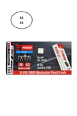 Mikro 75Mm Cetvelli Pl022 Lead 2B Çakmaklı 0.5Mm 24'lü Kalem Ucu - 1