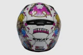 Sway 815K Full Face Şeffaf Vizör Kız Çocuk Motosiklet Kaskı L Beden Gloss Girl thumbnail 4