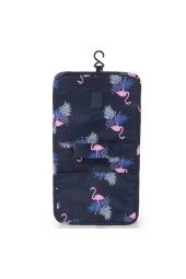 Çok Fonksiyonlu Askılı Makyaj Çantası Flamingo Desenli ( Büyük Boy ) - 4