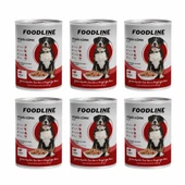 Foodline Biftekli Yetişkin Köpek Konservesi 400 Gr x 6 Adet - 1