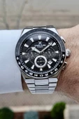 Daniel Klein DKISTE983 Kadranı Siyah Kordonu Gümüş Renk İç Göstergeleri Aktif Erkek Kol Saati thumbnail 2