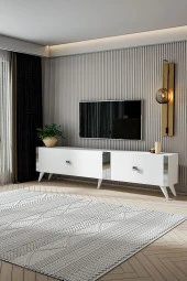 Givayo Mobilya ELİZA TV ÜNİTESİ BEYAZ GÜMÜŞ - 1