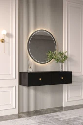 Givayo Mobilya Veta Dresuar Siyah Gold - 2