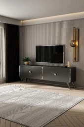 Givayo Mobilya Marco Tv Ünitesi Antrasit Gümüş - 2