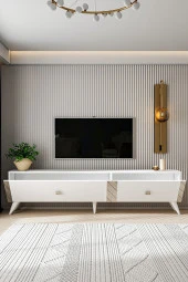 Givayo Mobilya ELİZA TV ÜNİTESİ BEYAZ GÜMÜŞ - 3