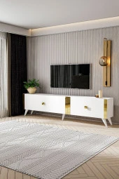 Givayo Mobilya ELİZA TV ÜNİTESİ BEYAZ GOLD thumbnail 2