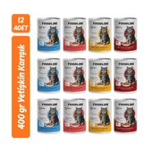 Foodline Karışık 4 çeşit Yetişkin Kedi Konservesi 400 Gr x 12 Adet thumbnail 1